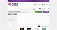 Desktop Screenshot of clubedeautores.com.br