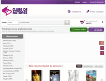 Tablet Screenshot of clubedeautores.com.br